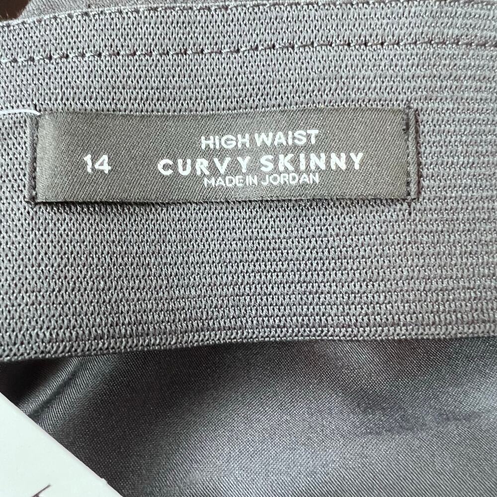 LOFT High Waist Curvy Skinny Stretch Pants in Black Women's Size 14 - Picture 9 of 11